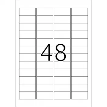 HERMA Premium A4 etiketės 48,3x16,9 mm baltos matinės 12800 vnt.