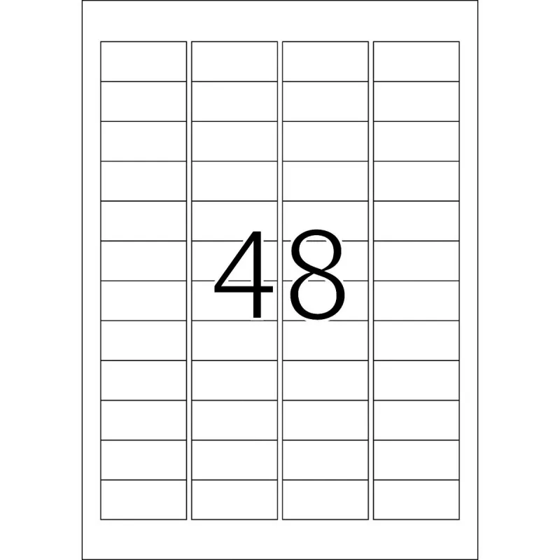 HERMA Premium A4 etiketės 48,3x16,9 mm baltos matinės 12800 vnt.