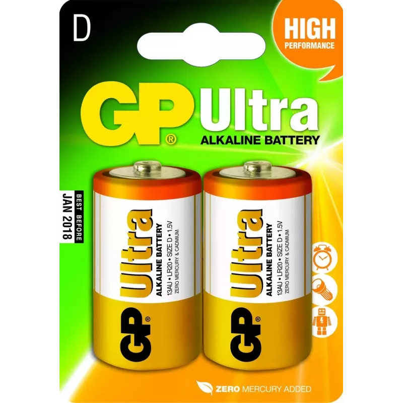 Vienkartinė baterija GP Batteries Ultra Alkaline D