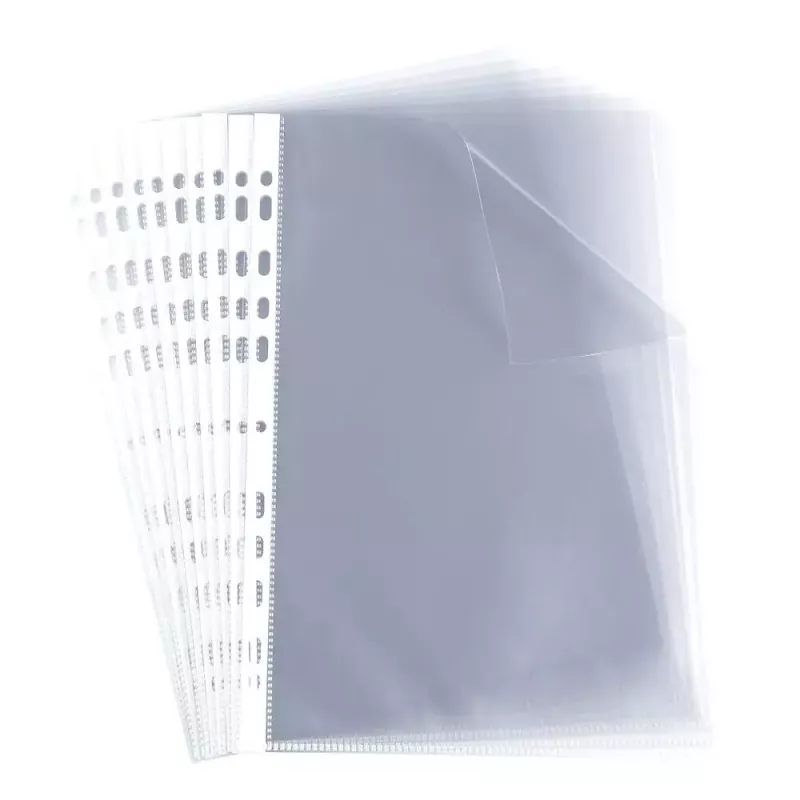ELBA perforuotas įdėklas, A4, PP, 0,06 mm, skaidrus, atviras viršus, euro perforacija, 230 x 307 mm (M970506)
