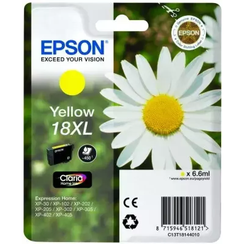 Epson rašalo kasetė “Singlepack 18XL Claria Home” geltona