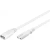 Ilgintuvo kabelis C7/C8 Goobay 2 m baltas