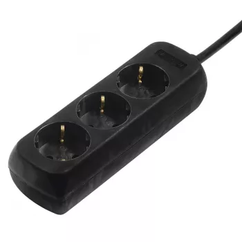 Hama 00108843 apsaugos nuo viršįtampių įrenginys, juodas, 3 AC lizdai, 230 V, 5 m