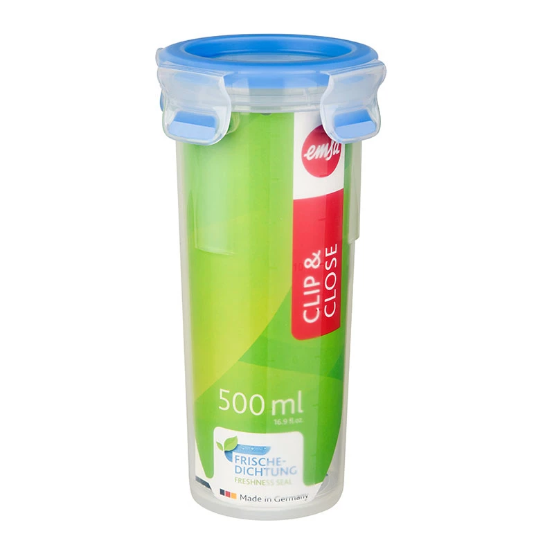 EMSA 508554 maisto laikymo indas Round Box 0.5 L Mėlyna, Skaidri 1 vnt.