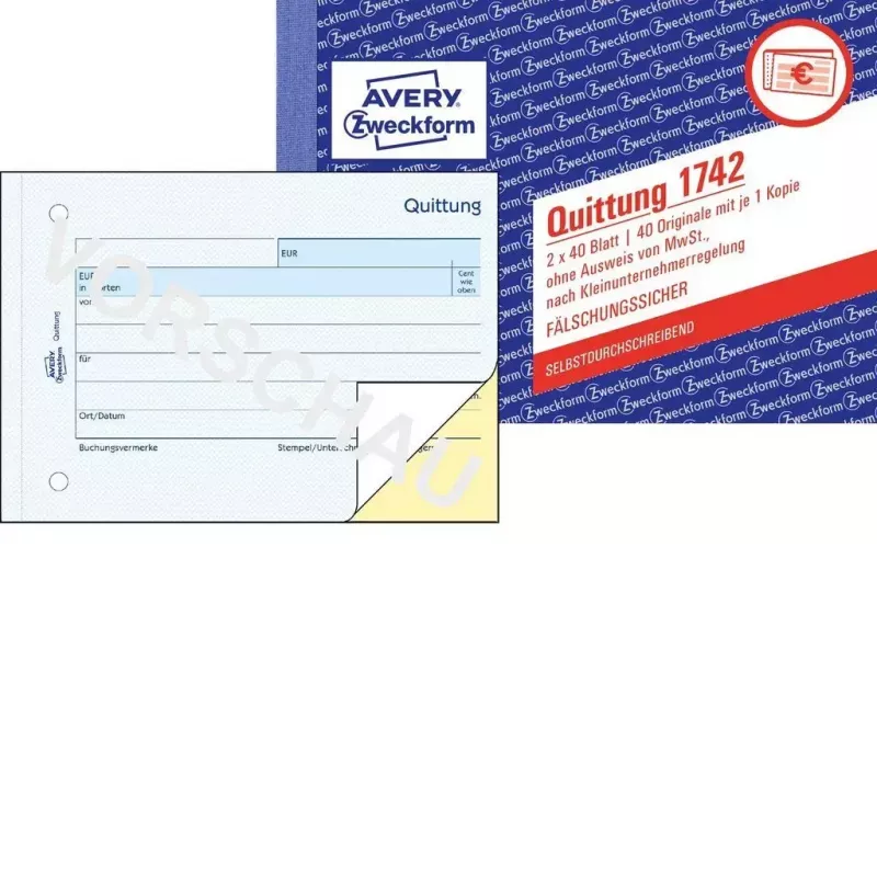 Apskaitos formų knyga A6 Avery 1742