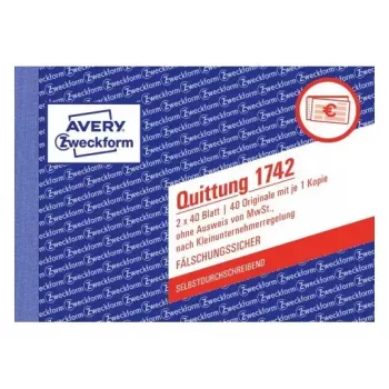 Apskaitos formų knyga A6 Avery 1742