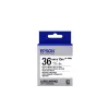 Epson etikečių kasetė magnetinė LK-7WB2 juoda/balta 36 mm (1,5 m)