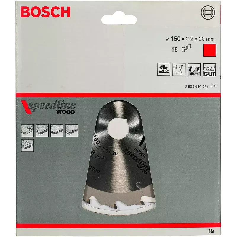 Apskritas pjūklo diskas Bosch 2608640781 15 cm medienai