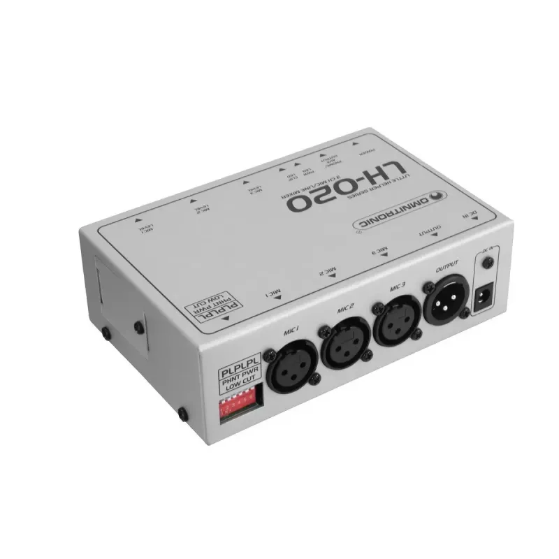 Garso maišytuvas Omnitronic 10355020 3 kanalai 25 - 16000 Hz Baltas