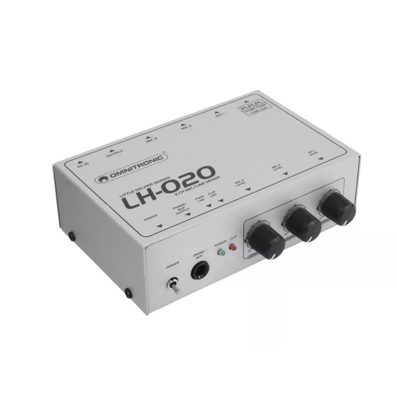 Garso maišytuvas Omnitronic 10355020 3 kanalai 25 - 16000 Hz Baltas