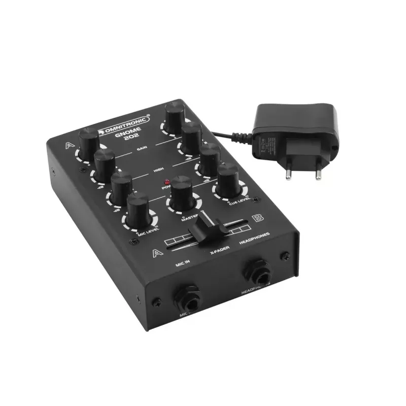 Maišytuvas Omnitronic GNOME-202 2 kanalai 20 - 20000 Hz Juoda