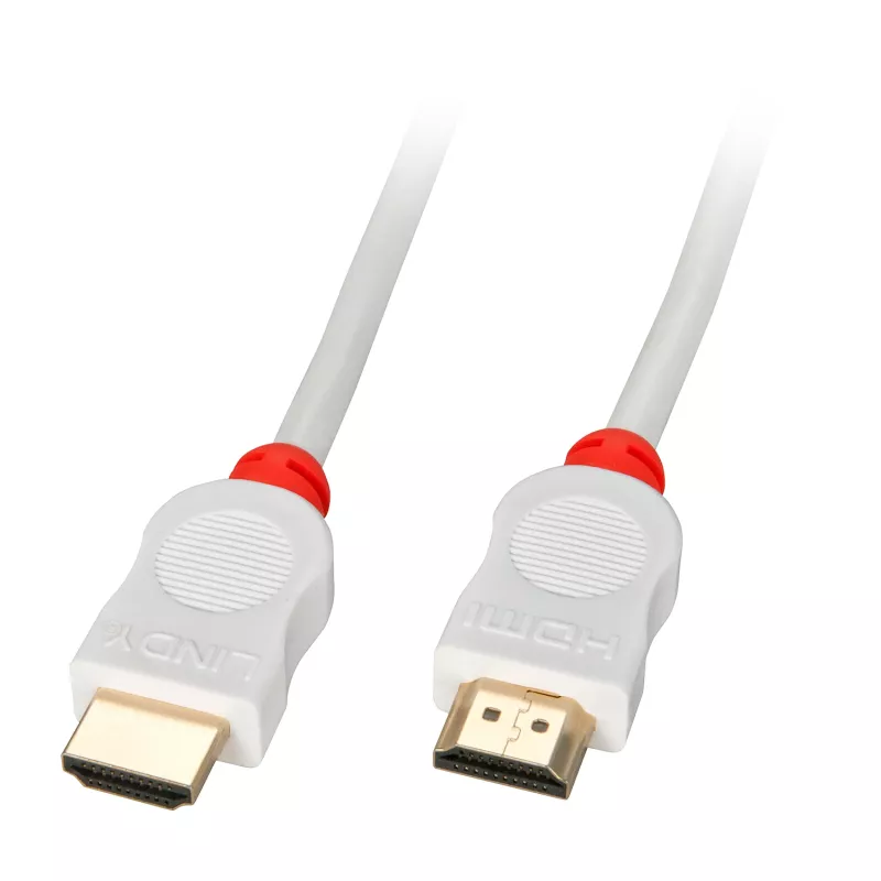Lindy HDMI High Speed kabelis baltas 2 m, 2 m, HDMI Type A (Standard), HDMI Type A (Standard), raudona, balta