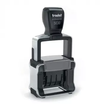 Savaime prisigeriantis datos spaudas Trodat 5030 — atspaudo dydis 4 x 27 mm, matmenys 74 x 45 x 150 mm