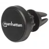 Manhattan Magnetic Car Air-Vent Phone Mount, reguliuojamas užsegamas laikiklis, greitas pritvirtinimas ir atlaisvinimas, neslystanti pagalvėlė, juoda, garantija visam tarnavimo laikui