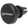 Manhattan Magnetic Car Air-Vent Phone Mount, reguliuojamas užsegamas laikiklis, greitas pritvirtinimas ir atlaisvinimas, neslystanti pagalvėlė, juoda, garantija visam tarnavimo laikui