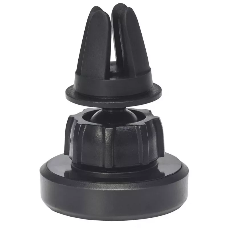 Manhattan Magnetic Car Air-Vent Phone Mount, reguliuojamas užsegamas laikiklis, greitas pritvirtinimas ir atlaisvinimas, neslystanti pagalvėlė, juoda, garantija visam tarnavimo laikui