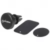 Manhattan Magnetic Car Air-Vent Phone Mount, reguliuojamas užsegamas laikiklis, greitas pritvirtinimas ir atlaisvinimas, neslystanti pagalvėlė, juoda, garantija visam tarnavimo laikui