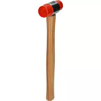Plaktukas KS Tools 140.5202 plastikine galvute medine rankena 30 cm 350 g