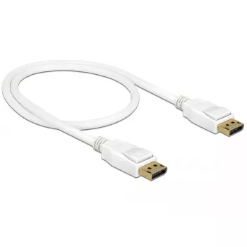 DisplayPort laidas DeLOCK 85507 0,5 m Baltas