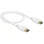 DisplayPort laidas DeLOCK 85507 0,5 m Baltas