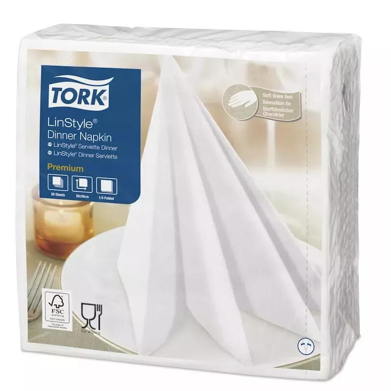 Popierinės servetėlės Tork 478711 Baltos 50 vnt.