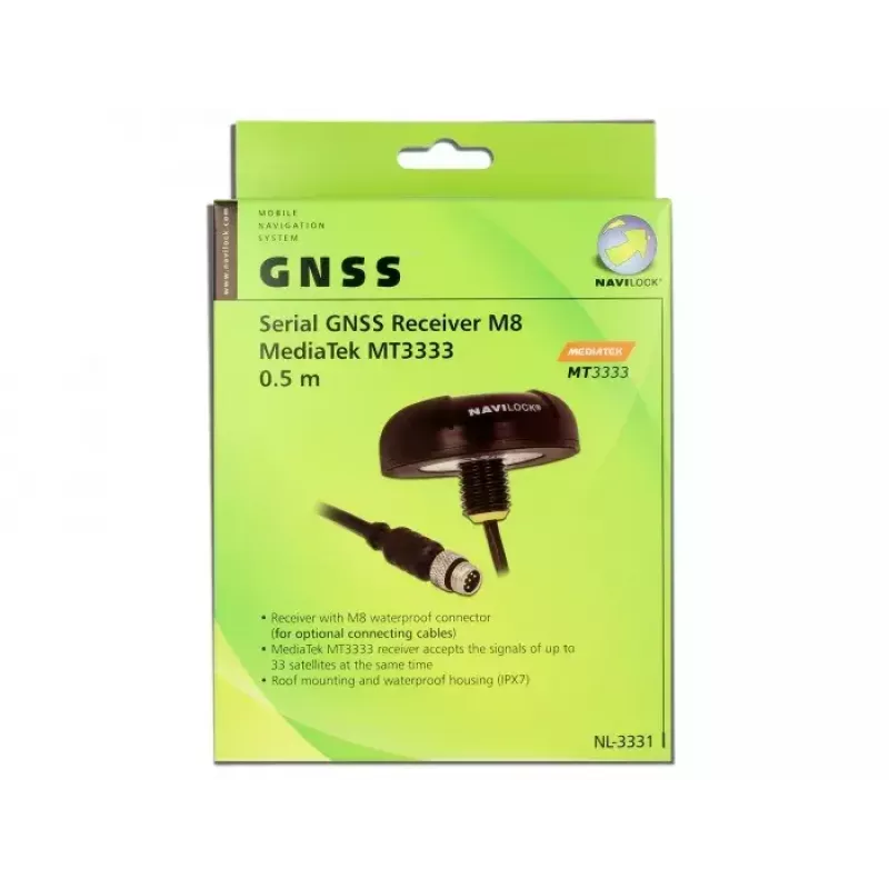 GPS imtuvo modulis Navilock 60326 M8 99 kanalai juoda