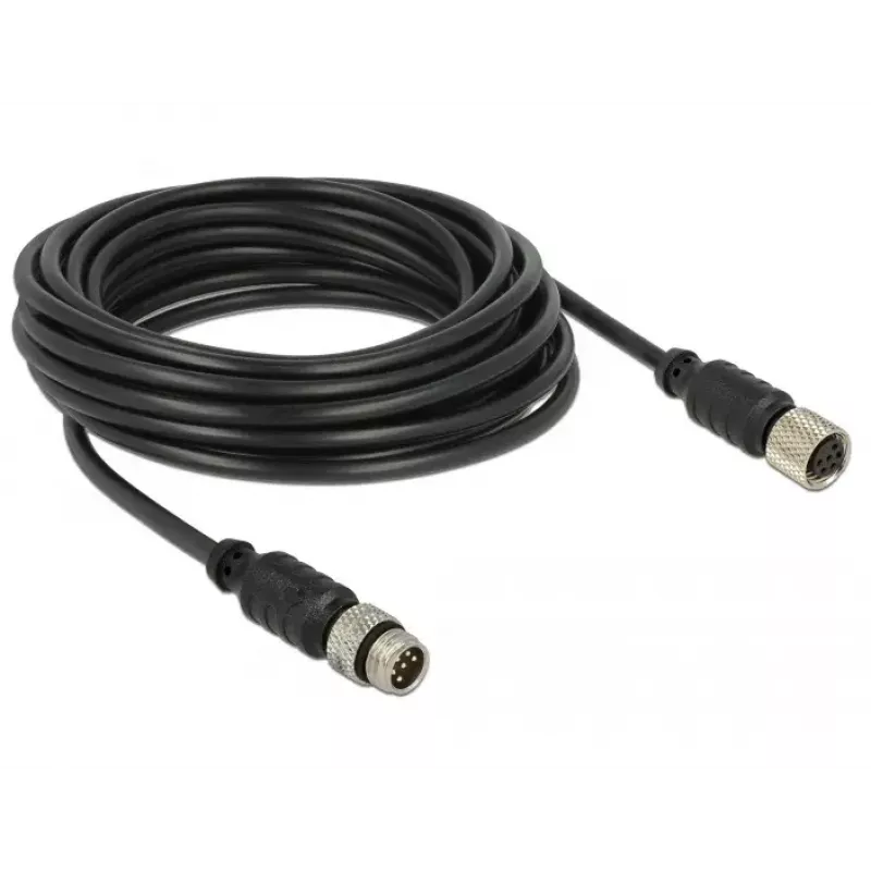 Serijinis kabelis Navilock 62974 juodas 5 m M8