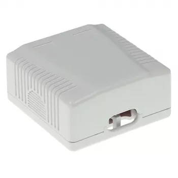 Paviršinio montavimo dėžutė 2 prievadams CAT6 neekranuota ACT FA6002, 29×61×29,5 mm
