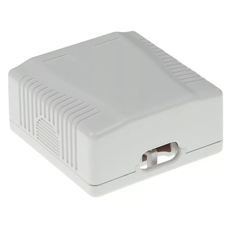Paviršinio montavimo dėžutė 2 prievadams CAT6 neekranuota ACT FA6002, 29×61×29,5 mm
