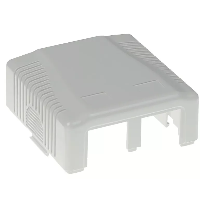 Paviršinio montavimo dėžutė 2 prievadams CAT6 neekranuota ACT FA6002, 29×61×29,5 mm