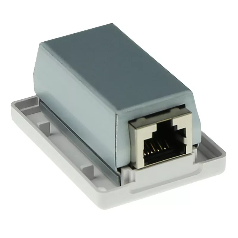 Paviršinio montavimo ekranuotas lizdo dėžutė ACT FA5005 vienam CAT5E lizdui, 39×29,5×54 mm