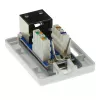 Paviršinio montavimo ekranuotas lizdo dėžutė ACT FA5005 vienam CAT5E lizdui, 39×29,5×54 mm