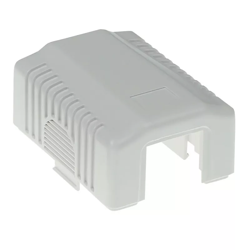 Paviršiuje montuojama ekranuota išvado dėžutė ACT CAT6, 1 prievadas, 39×54×29,5 mm