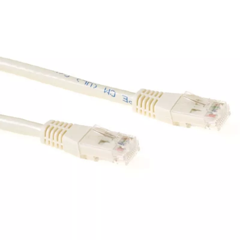 ACT Ivory 25 m U/UTP CAT6 komutacinis kabelis su RJ45 jungtimis