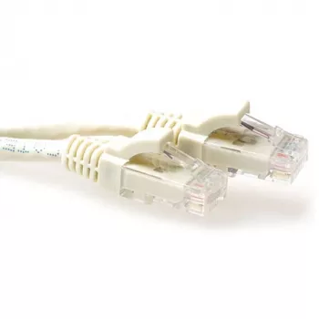 ACT Ivory 25 m U/UTP CAT6 komutacinis kabelis su nesikabinančiais RJ45 jungčių apsaugais