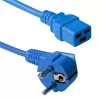 ACT Powercord maitinimo laidas CEE 7/7 kištukas (kampinis) - C19 mėlynas 1.8 m