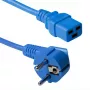 ACT Powercord maitinimo laidas CEE 7/7 kištukas (kampinis) - C19 mėlynas 1.8 m