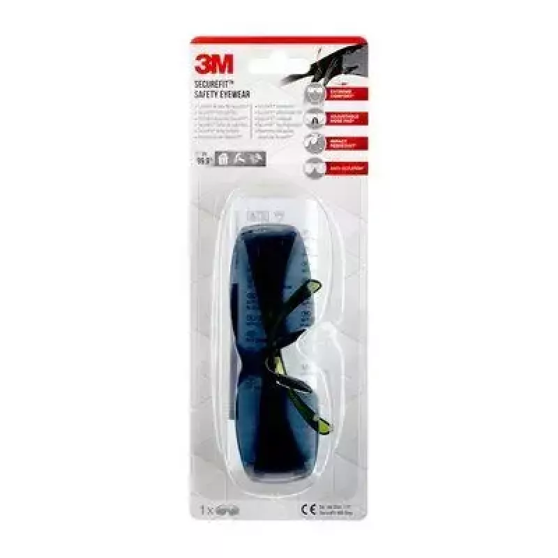 3M SF4000GC1 apsauginiai akiniai Apsauginiai akiniai Plastikas Juoda, Žalia