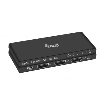 Equip Ultra plonas 2-Port HDMI 2.0 skirstytuvas