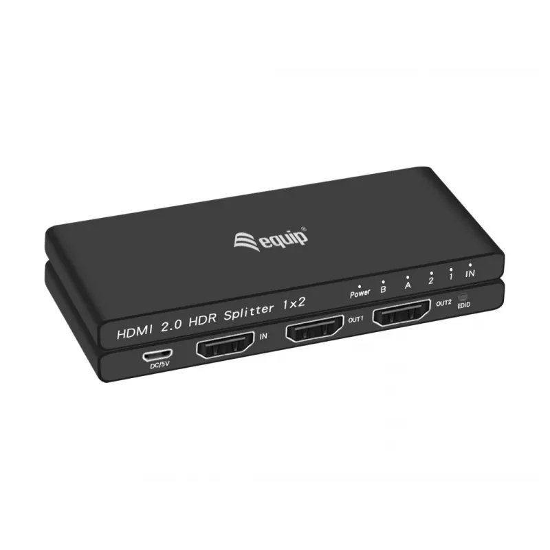 Equip Ultra plonas 2-Port HDMI 2.0 skirstytuvas