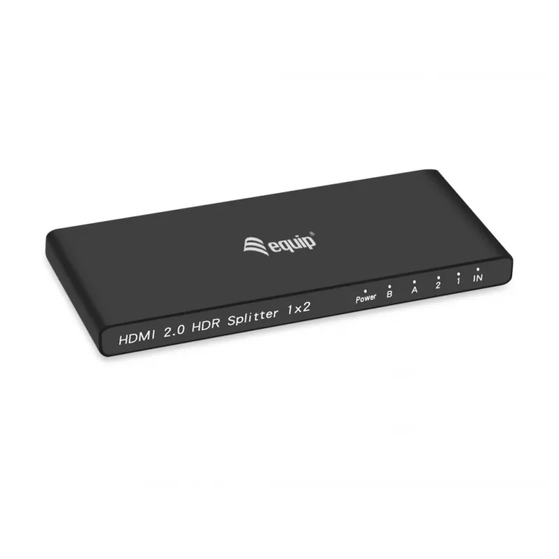 Equip Ultra plonas 2-Port HDMI 2.0 skirstytuvas