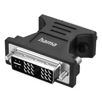 Vaizdo adapteris HAMA 00300090 DVI‑I kištukas į VGA lizdą, juodas