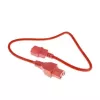 ACT maitinimo laidas C14 - C15 raudonas 0,6 m IEC C14 250V 10A