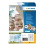 Lipnios etiketės HERMA 10750 stačiakampės nuolatinio klijavimo rudos 3780 vnt.
