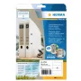 Lipnios etiketės HERMA 10754, nuolatinės, rudos, stačiakampės, 240 vnt.