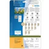 HERMA 10756 lipnios etiketės, stačiakampio formos, nuolatinė fiksacija, ruda, 80 vnt.