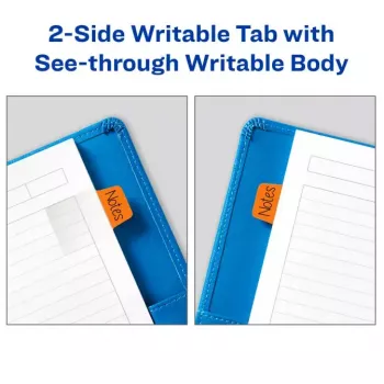 Tuščių skirtukų žymekliai Avery Ultra Tabs 74760 mėlyni, žali, oranžiniai, raudoni