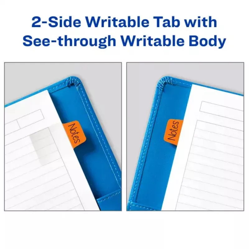 Tuščių skirtukų žymekliai Avery Ultra Tabs 74760 mėlyni, žali, oranžiniai, raudoni