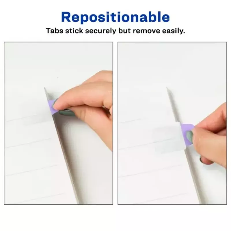 Tuščio skirtuko rodyklė Avery Ultra Tabs 74761 Mėlyna Žalia Rožinė Violetinė