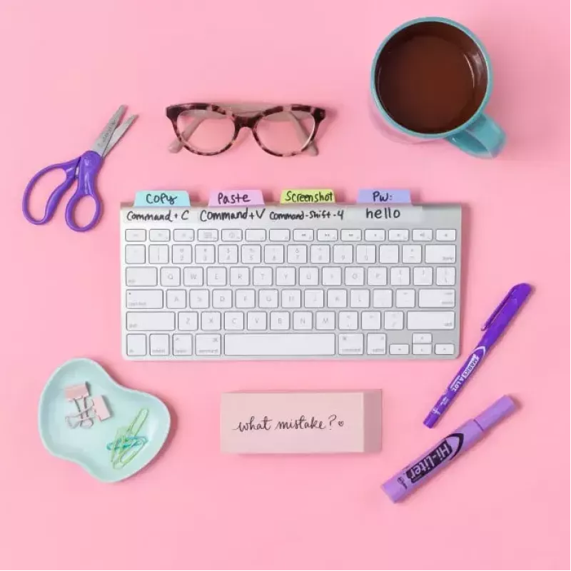 Tuščia skirtukų rodyklė Avery Ultra Tabs 74769 Mėlyna Žalia Rožinė Violetinė